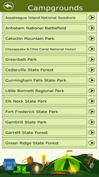 Maryland Campgrounds & Trails