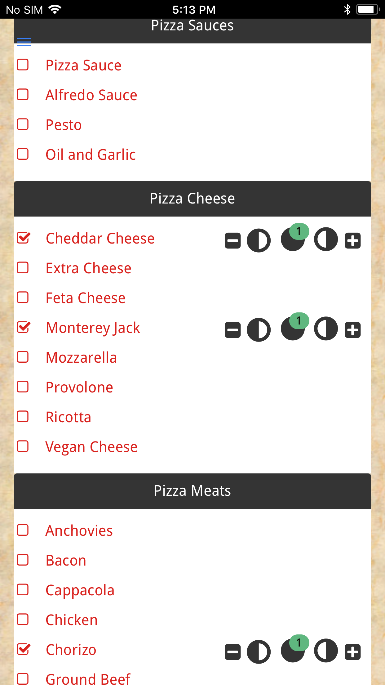 Bianchis Pizza screenshot 4