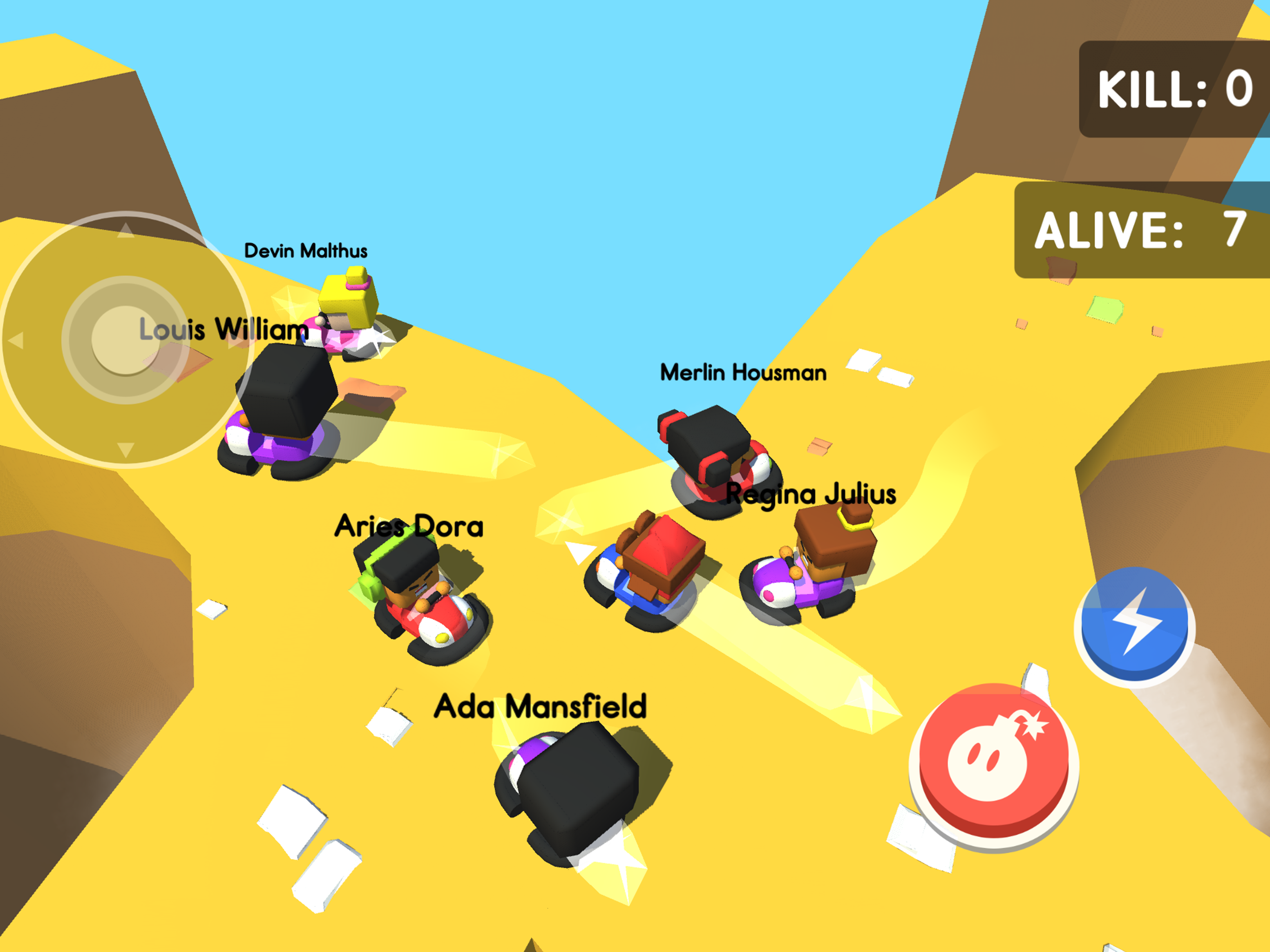 Bumper Kart.io: Crash and Bomb