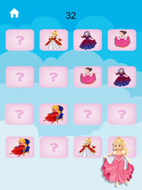 Memory princesses Memo game