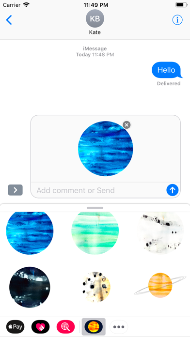 Screenshot #2 pour Abstracts Planetary Stickers