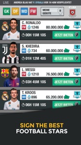 Fußball Fantasy Manager 2018 screenshot #2 for iPhone