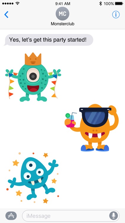 Happy Monster stickers screenshot-4