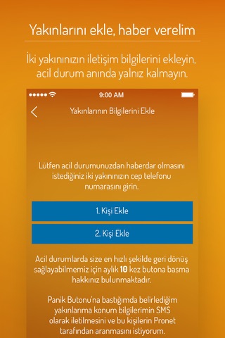 Pronet Mobil Panik Butonu screenshot 2