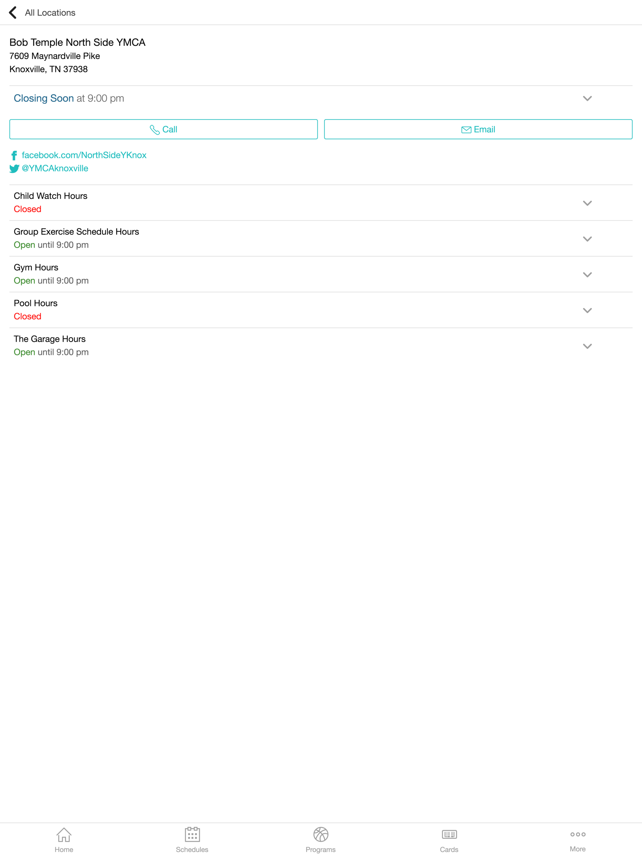 YMCA of East Tennessee screenshot 5