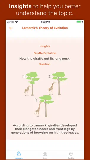 Captura de pantalla de IBiology™ en iPhone 4