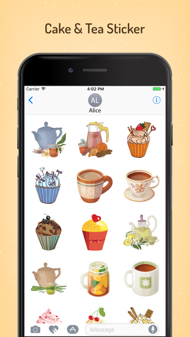 How to cancel & delete Appetizing Cake & Tea Stickers from iphone & ipad 2