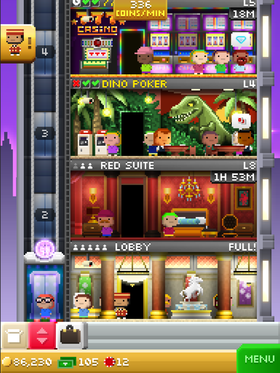 Screenshot #4 pour Tiny Tower Vegas