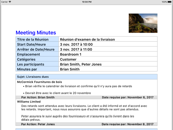 Screenshot #5 pour Simple Meeting Minutes