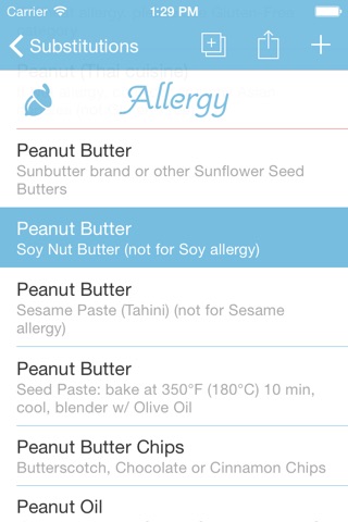 Substitutions screenshot 3