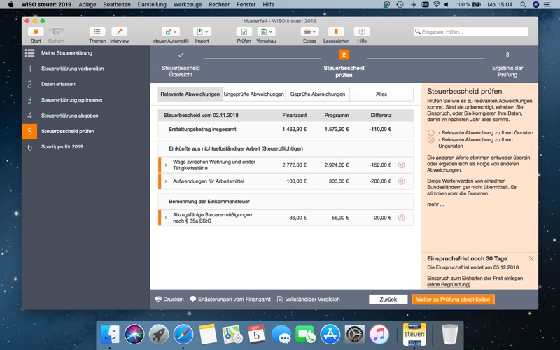 WISO steuer: 2019 screenshot