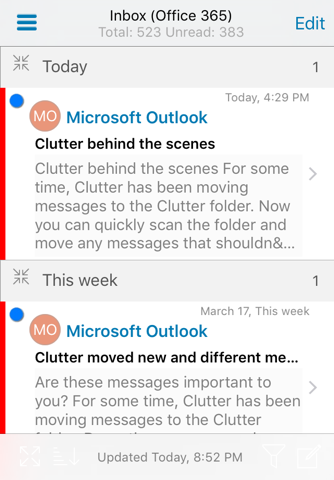 mail365, Mail, Calendar, Tasks screenshot 2