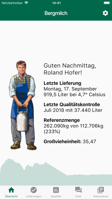 Bergmilch Südtirol Mitglieder Screenshot