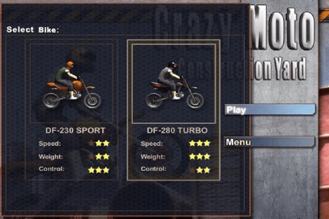 Construction Yard Crazy Moto screenshot 3