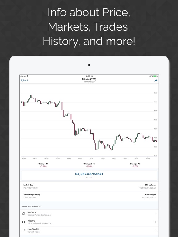 Coinz - Crypto Viewer iPad screenshot 5 - Finance app