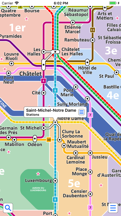 Screenshot #1 pour Paris Metro & Tram by Zuti