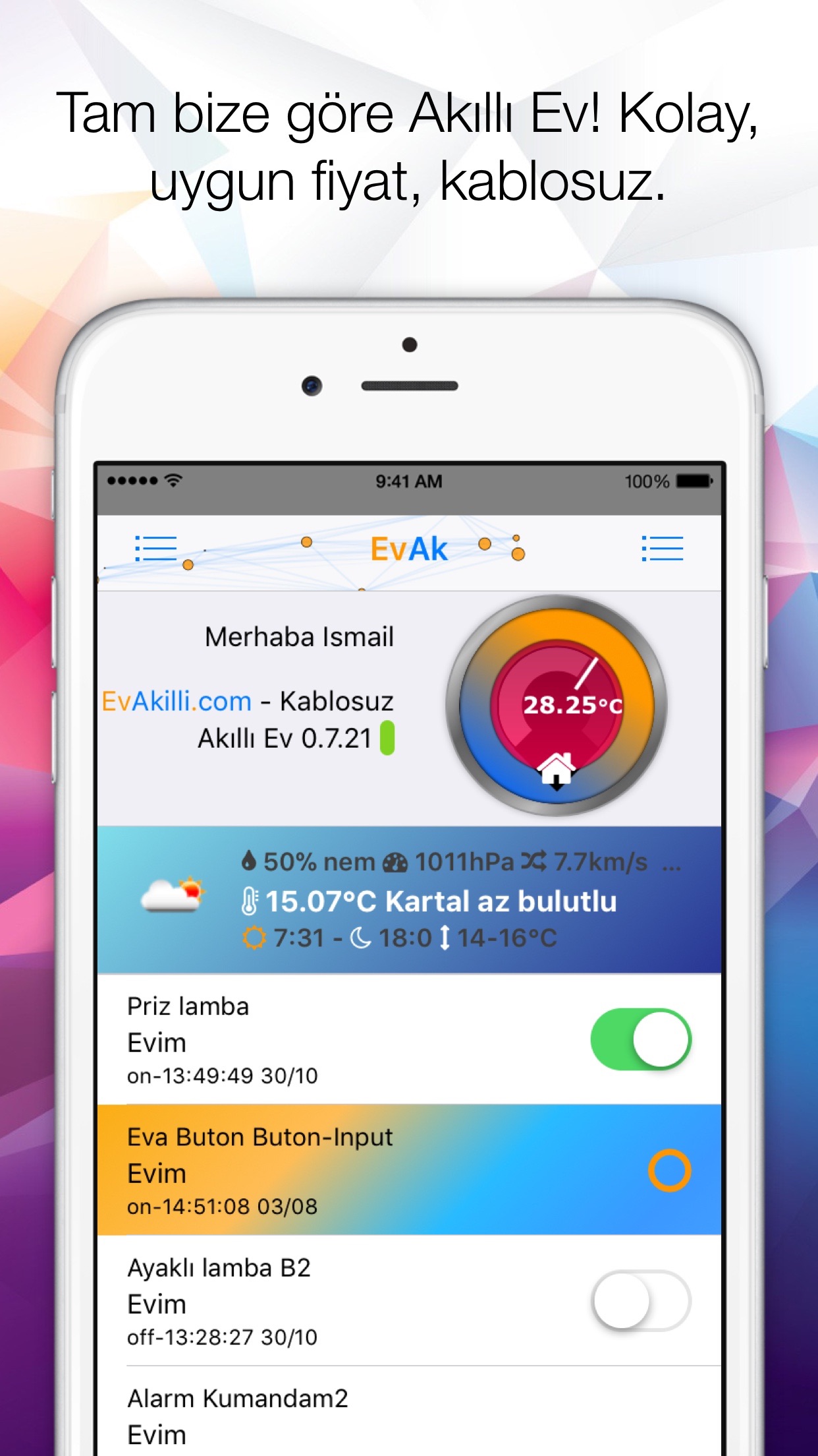 Screenshot 2 of Akıllı Ev: EvAk