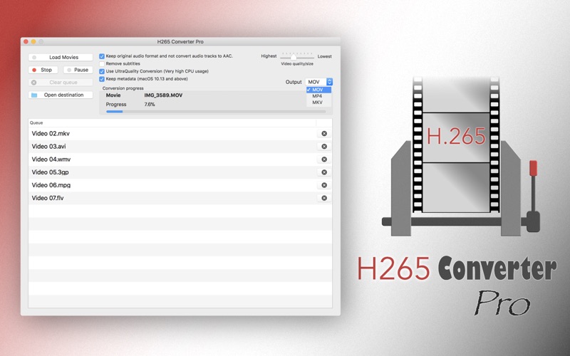 H265 Converter Pro - HEVC Tool