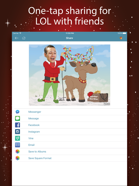 Christmas eCards Maker iPad screenshot 4 - Photo & Video app