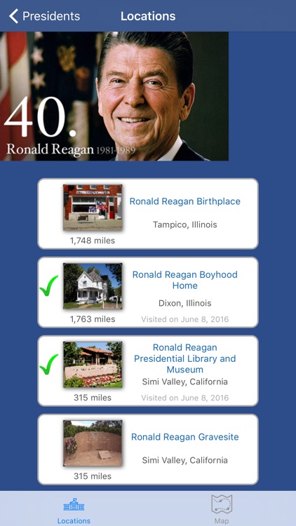 Places of our Presidents