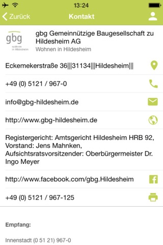 gbg - wohnen in Hildesheim screenshot 2