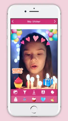 Game screenshot B'day Sticker : Sticker Booth hack