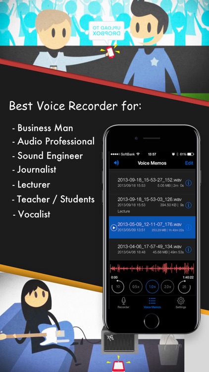 Voice Recorder HD-Audio Recording,Playback,Sharing screenshot-4