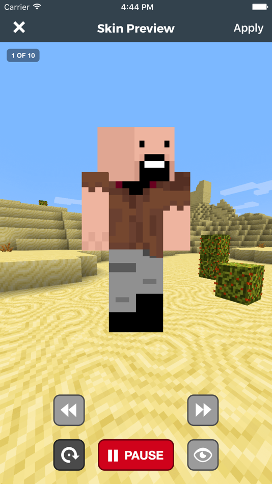 #1. Skin Stealer Pro for Minecraft (iOS) By: Seejaykay LLC