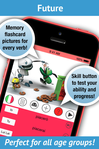 Italian Verbs Pro - LearnBots screenshot 3