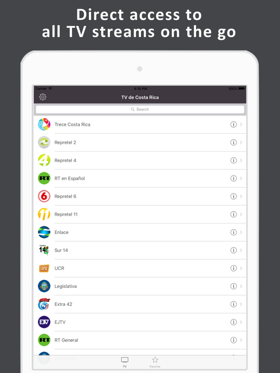 Screenshot #4 pour TV de Costa Rica: Tico live TV