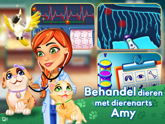 Dr. Cares - Amy's Pet Clinic iPad app afbeelding 1