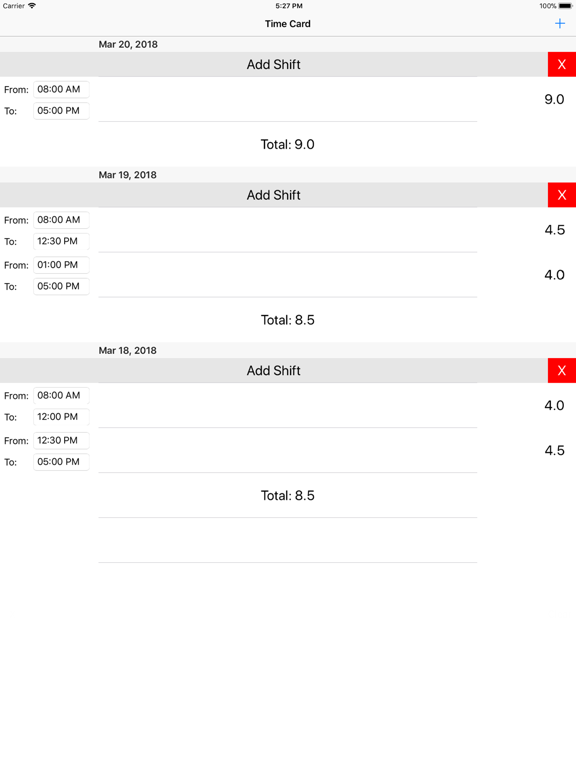 Screenshot #4 pour Time Card App - Track Hours
