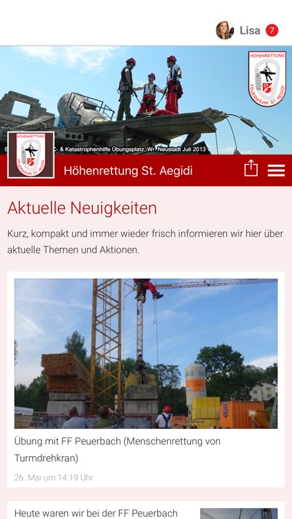 Höhenrettung St. Aegidi