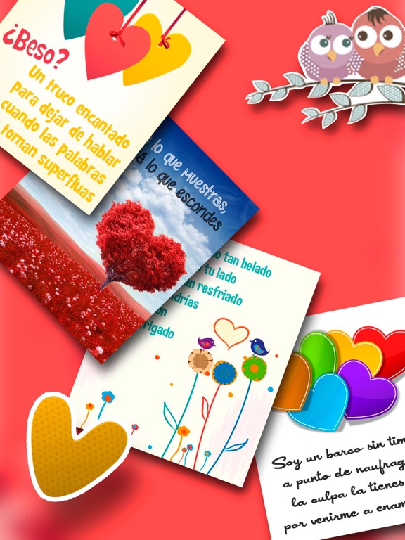 Love quotes in Spanish iPad screenshot 4 - Photo & Video app