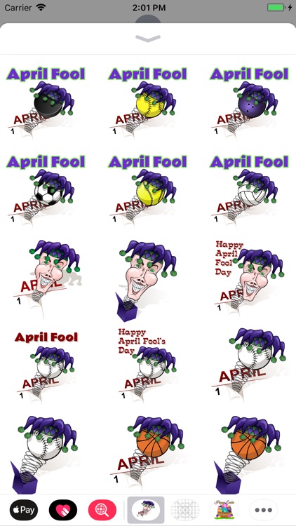 April Fool Sports Stickers