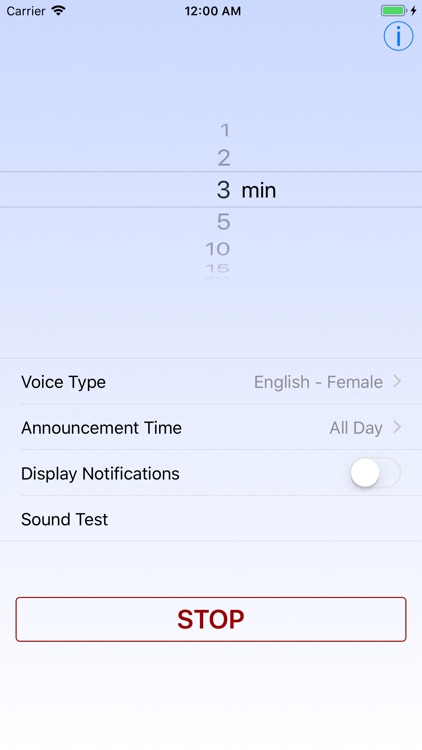 Voice Over Clock
