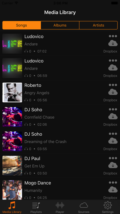 Screenshot #2 pour Cloud Music Player - Enjoy your Music offline
