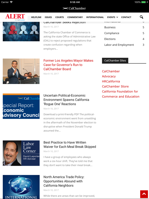 Screenshot #6 pour CalChamber Alert