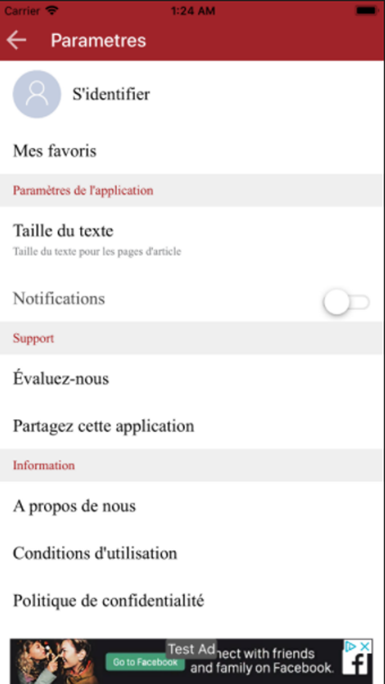 Burkina 24 app screenshot 7