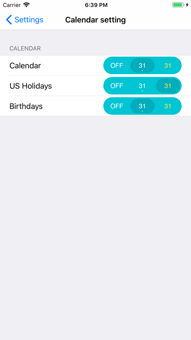 Pop Calendar - HolidayCalendar Screenshot