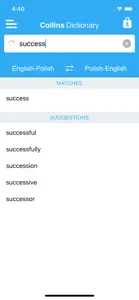 Collins Polish Dictionary screenshot #4 for iPhone