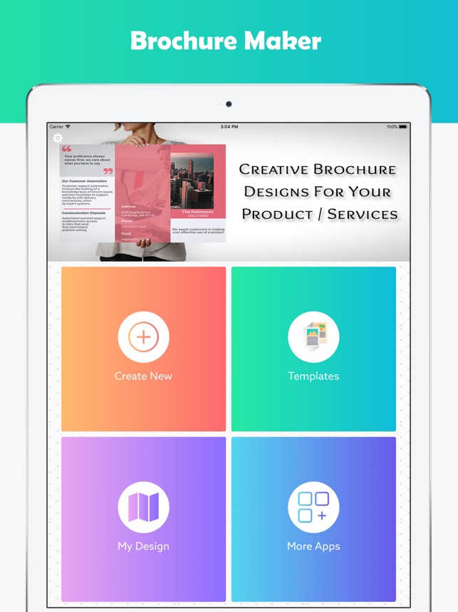 brochure maker graphic design on the app store broshure maker