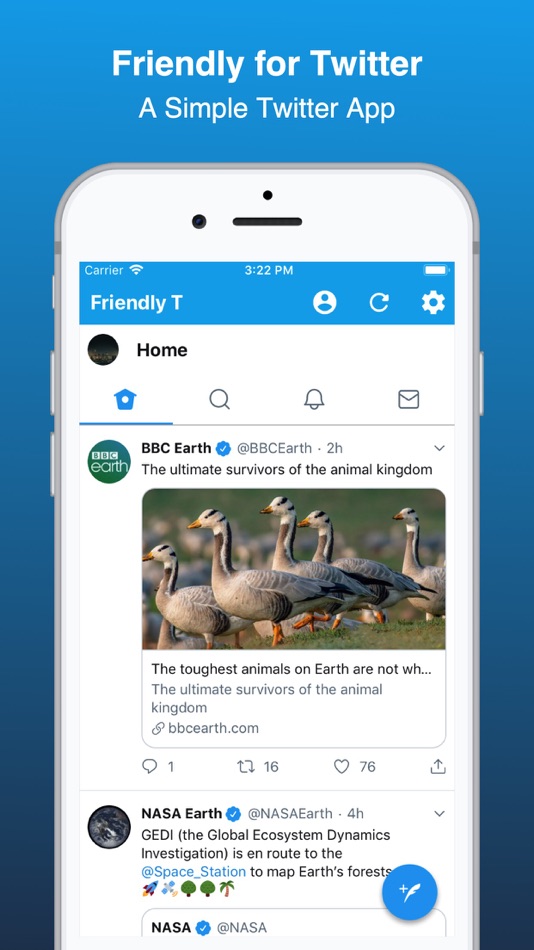 Friendly for Twitter - 1.0 - (iOS)