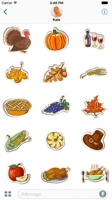 Happy Thanksgiving Stickers! screenshot 3