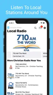 christian music and talk radio iphone screenshot 1