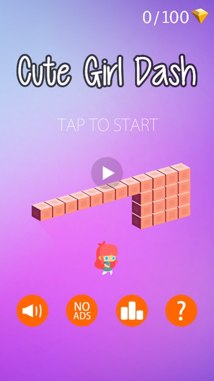Cute Girl Dash Blocks Edition