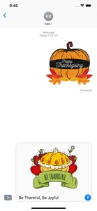 Happy Thanksgiving Day Sticker screenshot #5 for iPhone