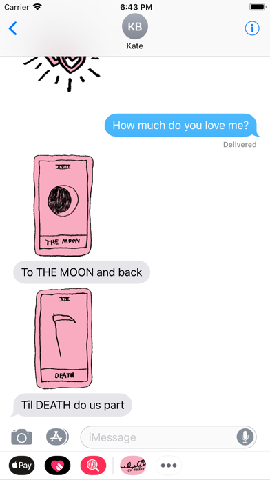 OK Tarot Stickers iPhone screenshot 3 - Entertainment app