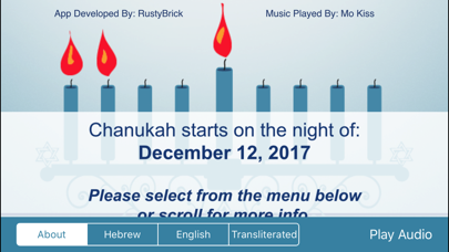 Screenshot #1 pour Menorah - Chanukah - חנוכה