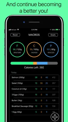 Screenshot 5 Macro Tracker - Keto Diet App iphone